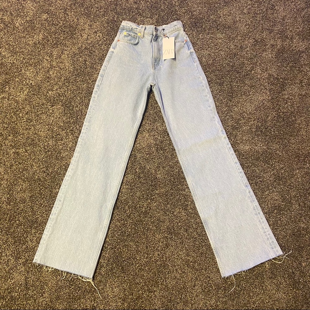 ZARA Hi Rise Full Length Jeans
